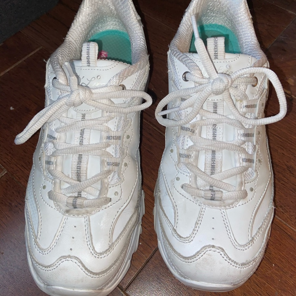 white sneakers